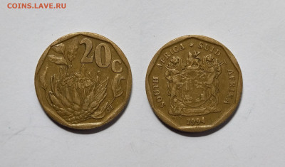 ЮАР 20 центов 1994 года SOUTH AFRICA - SUD AFRIKA -12.06 - IMG_20220605_182655