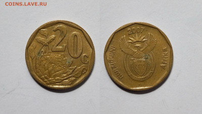 ЮАР 20 центов 2005 года  iNingizimu Afrika -12.06 - IMG_20220605_182706