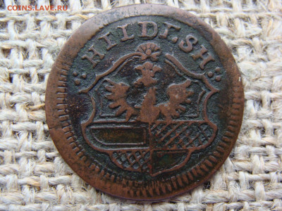 1 пфенниг 1772 год. вольный город Хильдесхайм до 12.06 - И1-157Б-2-1+.JPG