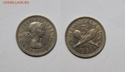 Новая Зеландия 3 пенса 1964 г Елизавета II -12.06 - IMG_20220605_183755