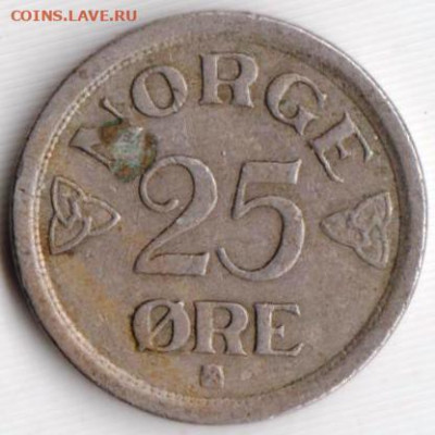 НОРВЕГИЯ 25 эре 1956 г. до 15.06.22 г. в 23.00 - 039
