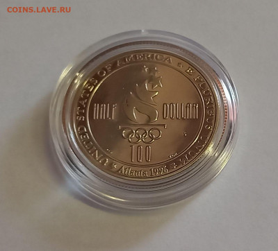 США 50 центов 1996 Женский футбол.Олимпийские игры 1996 ПРУФ - 10