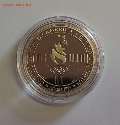 США 50 центов 1996 Женский футбол.Олимпийские игры 1996 ПРУФ - 9