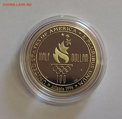 США 50 центов 1996 Женский футбол.Олимпийские игры 1996 ПРУФ - 7