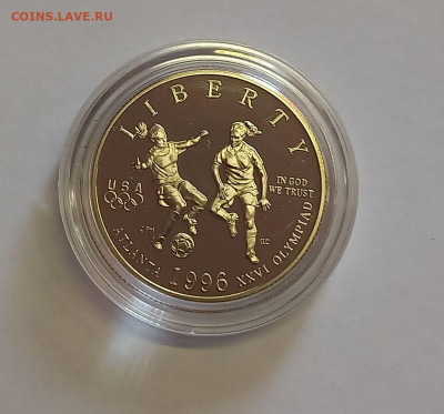 США 50 центов 1996 Женский футбол.Олимпийские игры 1996 ПРУФ - 5