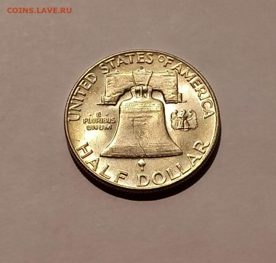 США 50 центов 1961 "D". UNC. Франклин, серебро - 9