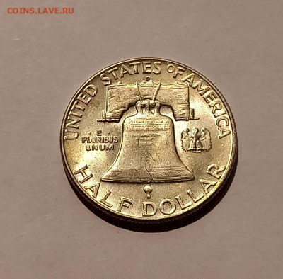 США 50 центов 1961 "D". UNC. Франклин, серебро - 8