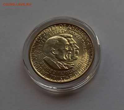 США 50 центов 1952 P UNC . Дж. Карвер и Букер Вашингтон - 4