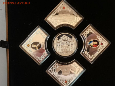 2 долл 2012 Ниуэ- Царское село, (набор 5шт). Ag925, до 13.06 - Я Царское село-2