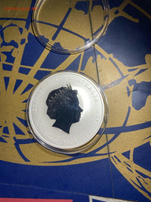 1 Доллар. Лунный календарь Год Быка Лунар Позолота, 2009 до  - vtr-AGUsNXU