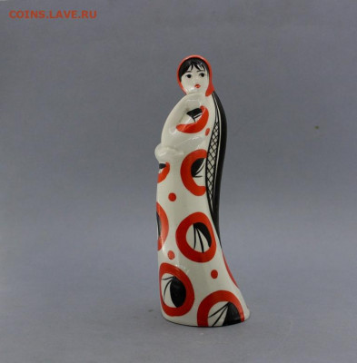Фарфоровая статуэтка ,, Девушка с Косой ,, Старая Гжель - 1625.JPG