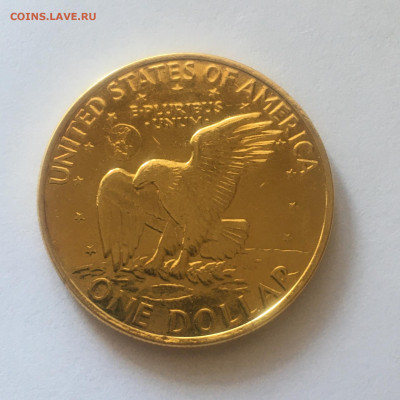 США 1 $ 1971г позолоченная - image-15-08-21-12-42