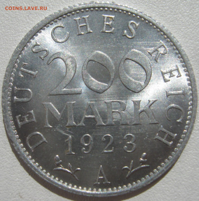 Германия Веймар 200 марок 1923 холостое соударение на оценку - IMG_1781.JPG