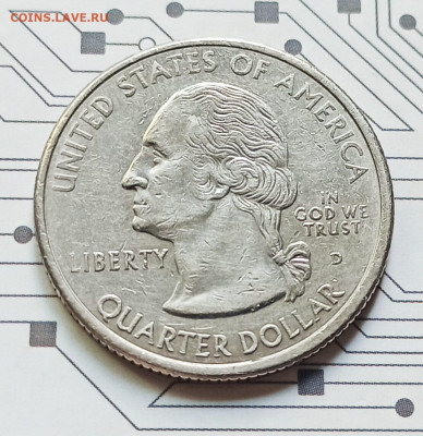 25 центов 1999 год.штат Джорджия.D.17.06.2022 22-00 - i (8)