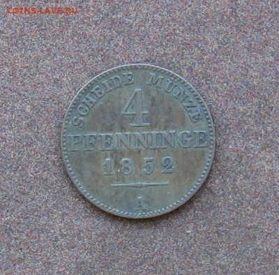 Пруссия. 4 пфеннинга 1852А - до 22.00 19.06.22 - IMG_0057.JPG