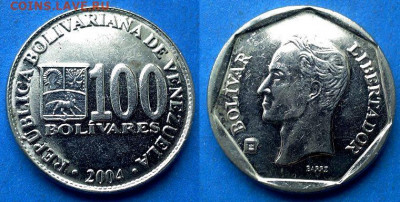 Венесуэла - 100 боливаров 2004 года до 19.06 - Венесуэла 100 боливаров, 2004