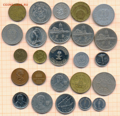 монеты разные 10 от 5 руб. фикс цена - лист 10а 001