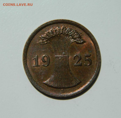 Германия 2 рейхспфеннига 1925 г. "А" до 20.06.22 - DSCN6616.JPG