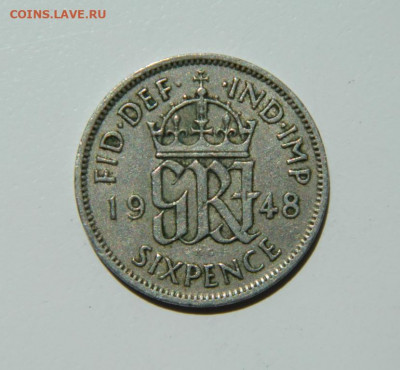 Великобритания 6 пенсов 1948 г. до 21.06.22 - DSCN6492.JPG