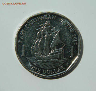 Восточные Карибы 1 доллар 2012 г. (Парусник) до 21.06.22 - DSCN5880.JPG