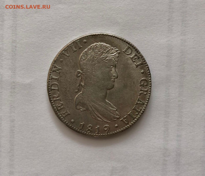 8 реалов 1813 Мексика на определение подлинности - М19