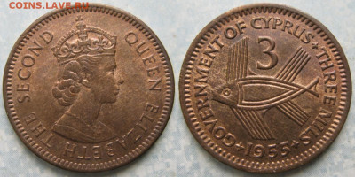 Брит Кипр 3 милс 1955 до 22-06-22 в 22:00 - Брит Кипр 3 милс 1955     140-5-1120н