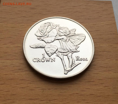 Крона Шайба Остров Мэн 1 крона 1996 Цветочные феи Роза флора - krona_shajba_ostrov_men_1_krona_1996_cvetochnye_fei_roza_flora (4)