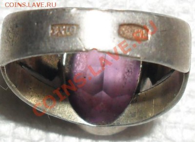 серебряный перстень с позолотой и камнём - SAM_2307.JPG