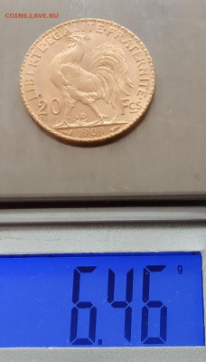Франция 20 франков 1909 до 19.06.22 в 22.00. - IMG_20220617_081227
