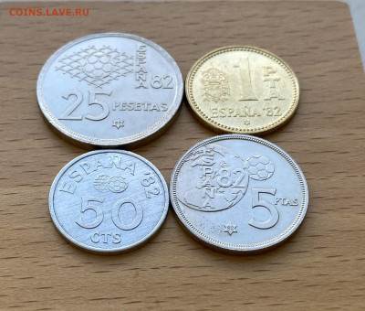 Испания 25 5 1 песет 1980 50 сентимо Чемпионат Мира футбол - IMG_5735.JPG