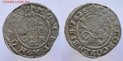 1 Öre Густава-2 Адольфа 1626 - öre_1626.Густав-2 Адольф.Норркёпинг