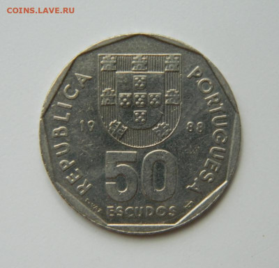 Португалия 50 эскудо 1988 г. (Парусник) до 23.06.22 - DSCN0199.JPG