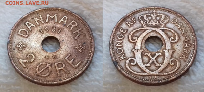 Дания 2 эре 1931 до 25 июня 22-00 мск - ДАНИЯ 2 эре 1931 20191123_1104