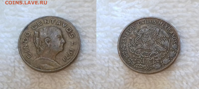 Мексика 5 сентаво 1971 до 25 июня 22-00 мск - МЕКСИКА 5 сентаво 1971 20181019_140555