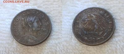 Мексика 5 сентаво 1956 до 25 июня 22-00 мск - МЕКСИКА 5 сентаво 1956 20181019_134722