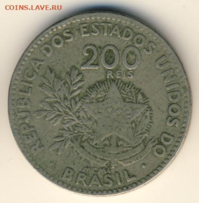 Бразилия, 3 монеты 1901-2006 до 22.06.22, 23:00 - #И-126