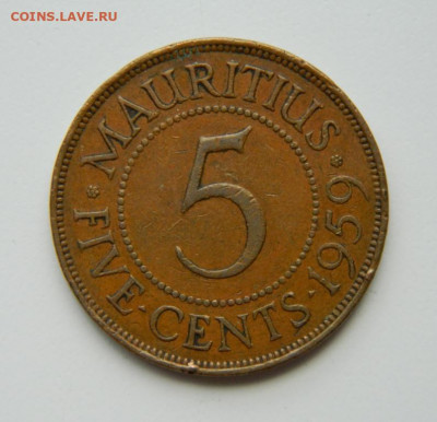 Британский Маврикий 5 центов 1959 г. до 25.06.22 - DSCN0229.JPG