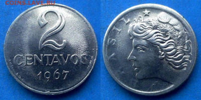Бразилия - 2 сентаво 1967 года до 27.06 - Бразилия 2 сентаво, 1967