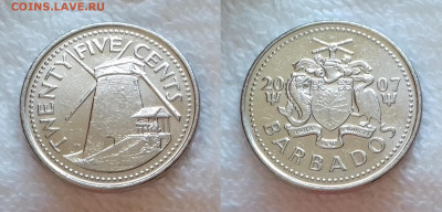 БАРБАДОС 25 центов 2007 до 27 июня 22-00 мск - БАРБАДОС 25 центов 2007 20190128_1434