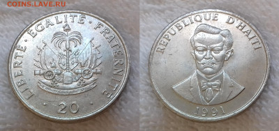 ГАИТИ 20 сантимов 1991 до 27 июня 22-00 мск - ГАИТИ 20 сантимов 1991 20191124_1435