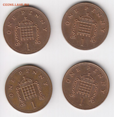 Великобритания, 26 монет 1988-2003 до 24.06.22, 23:00 - #И-966-И-969