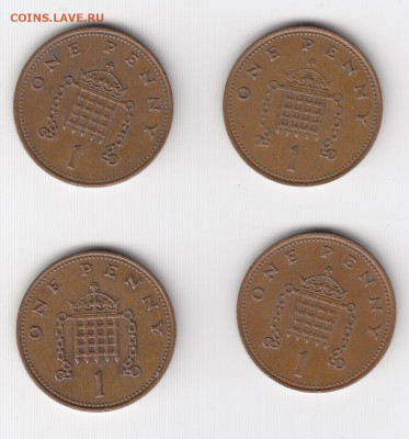 Великобритания, 26 монет 1988-2003 до 24.06.22, 23:00 - #И-960-И-963