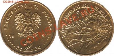 2-х злотовые монеты Польши - 2-zl_1997_Pawel_Edmund_Strzelecki_1797-1873_foto_o