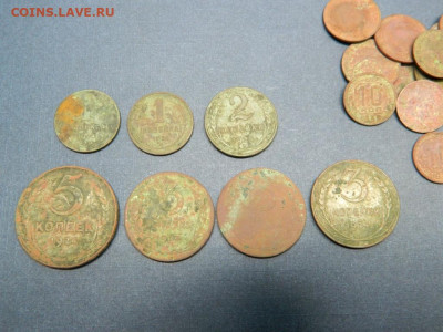 10 копеек 1934. 2 шт. Бонус-нечастые советы - 10_kopeek_1934_2_shtuki_1_2_3_5_kopeek_1924_bolshoj_bonus_medno_nikelievykh_nechastykh_monet_sssr7
