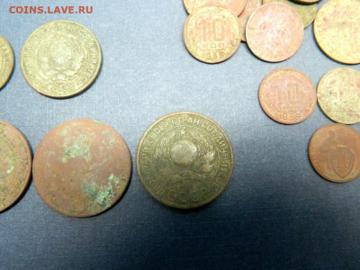 10 копеек 1934. 2 шт. Бонус-нечастые советы - 10_kopeek_1934_2_shtuki_1_2_3_5_kopeek_1924_bolshoj_bonus_medno_nikelievykh_nechastykh_monet_sssr5