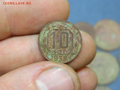 10 копеек 1934. 2 шт. Бонус-нечастые советы - 10_kopeek_1934_2_shtuki_1_2_3_5_kopeek_1924_bolshoj_bonus_medno_nikelievykh_nechastykh_monet_sssr3