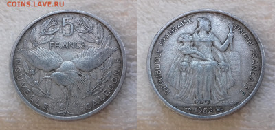 НОВАЯ КАЛЕДОНИЯ 5 франков 1952 до 28 июня 22-00 мск - НОВАЯ КАЛЕДОНИЯ 5 франков 1952 20191216_1312