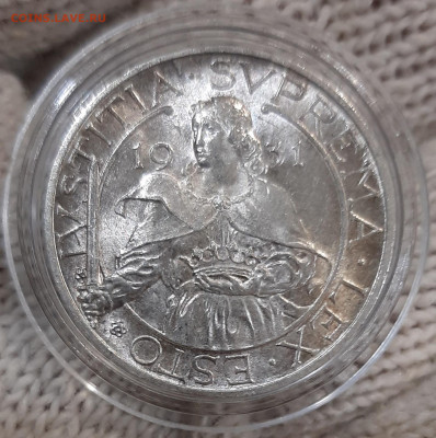 Сан-Марино лот:10 лир 1931 UNC ,5 лир 1937 UNC - 20220622_144008