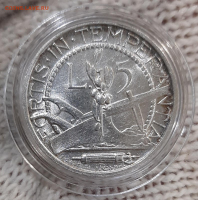 Сан-Марино лот:10 лир 1931 UNC ,5 лир 1937 UNC - 20220622_144346