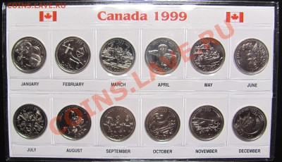 E25 Канада Набор куотеров 1999 12 шт. UNC до 28.11 в 22°° - E25 Quarters 1999_1